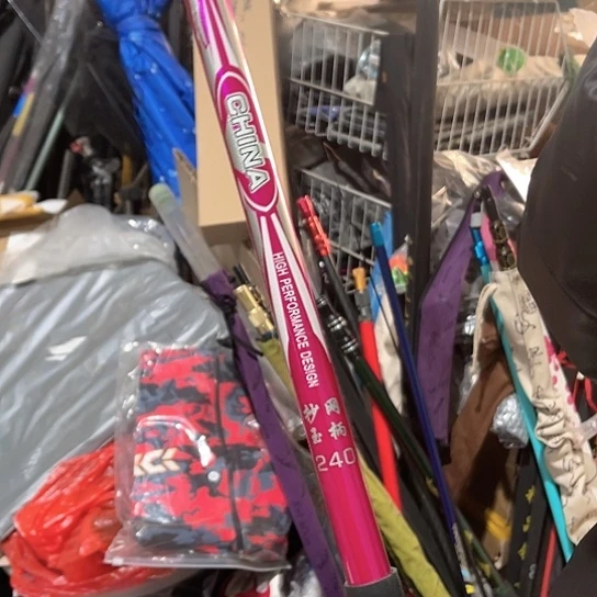 镁粉色2.4米短节抄网杆一根