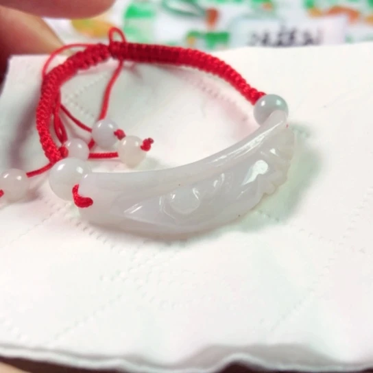 糖***生翡翠未镶嵌颈饰手串