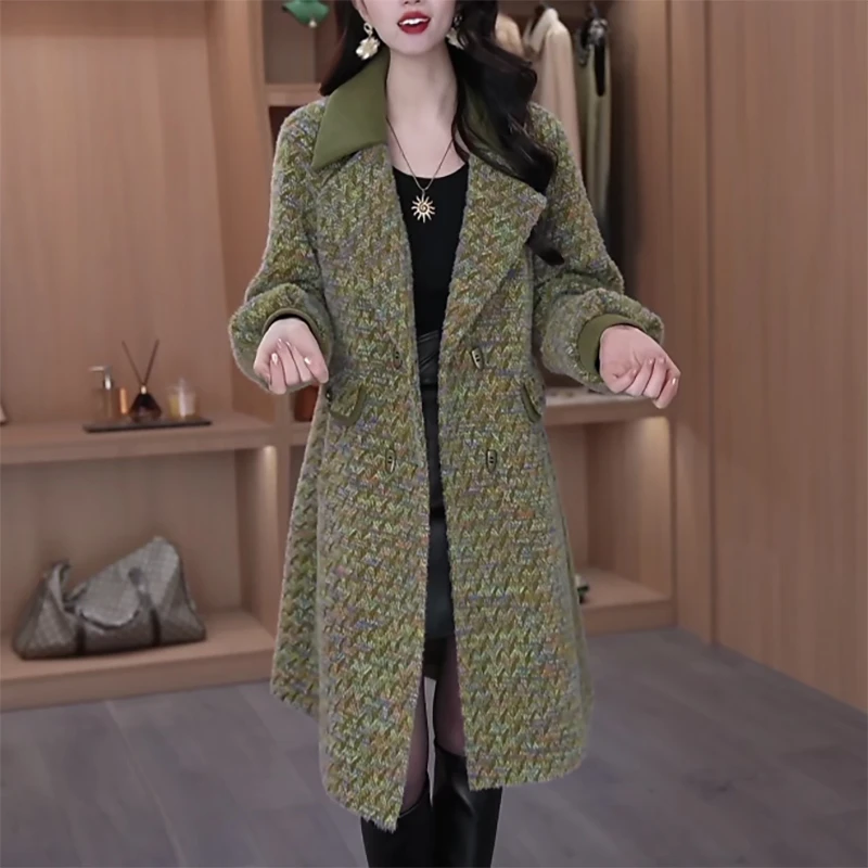 秋冬时尚气质百搭显瘦修身大气上档次遮肚子减龄韩版洋气女装外套