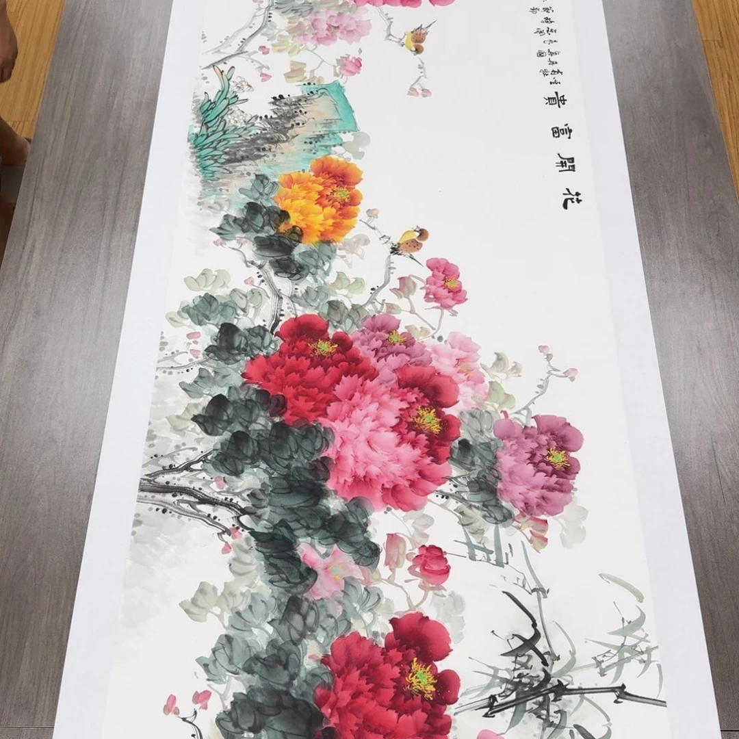 国画国画作品山水花鸟