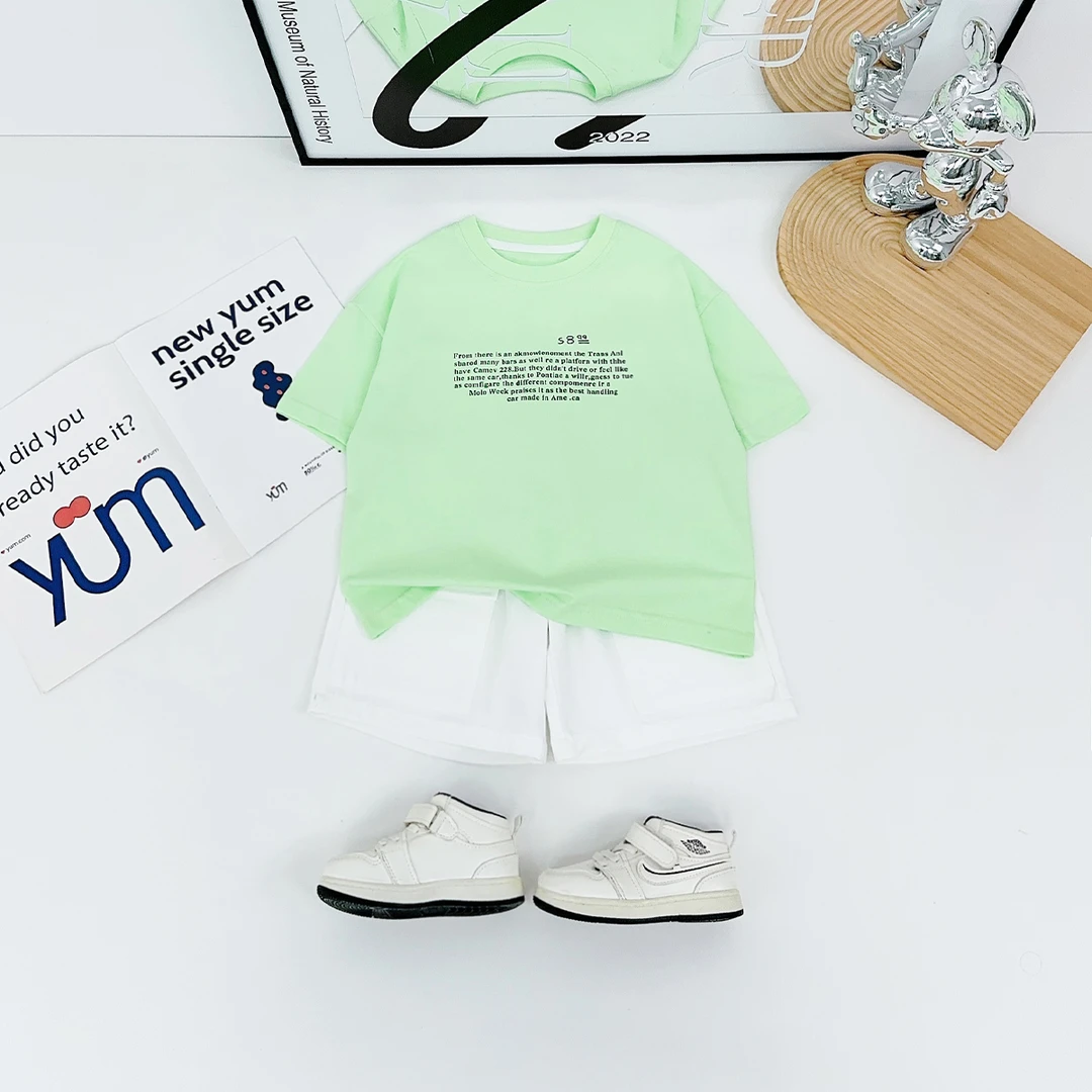 儿童夏装套装夏季2025新款男童短袖两件套 DMC7929 悠悠童话童装
