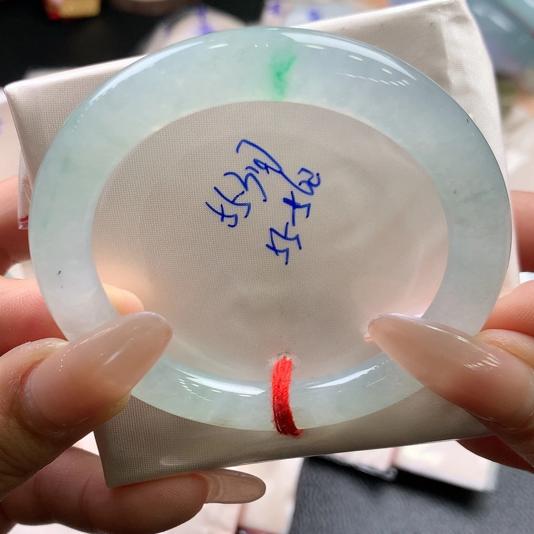 翡翠未镶嵌手镯55.3圆