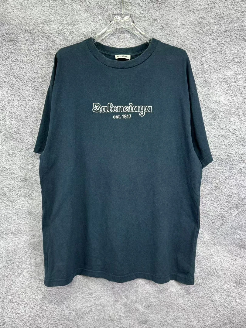 99新 Balenciaga/巴黎世家 刺绣标语T恤/XS码/N0051