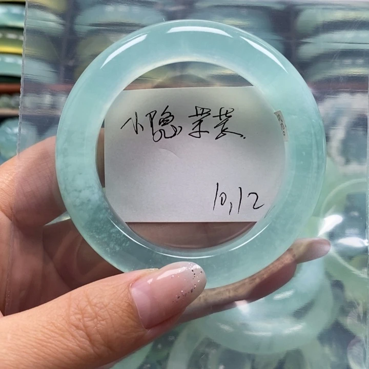 未镶嵌蛇纹石玉手镯小***子