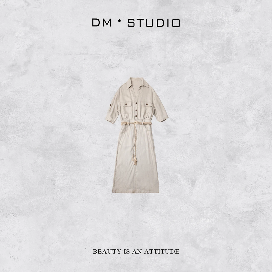 DEDM•STUDIO/精致小众设计高级感气质长款连衣裙2504LYQ/59919-1