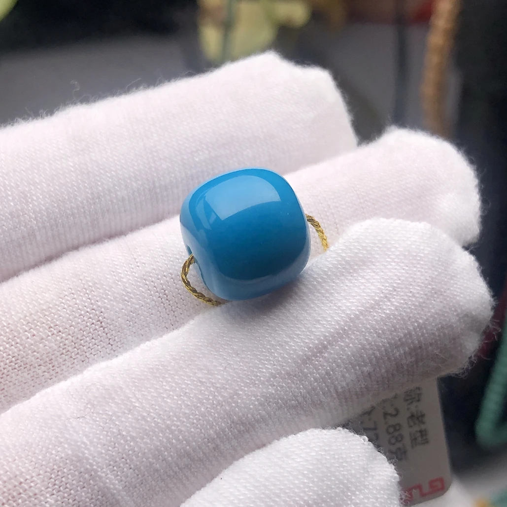 原矿绿松石玉化老型12.5mm