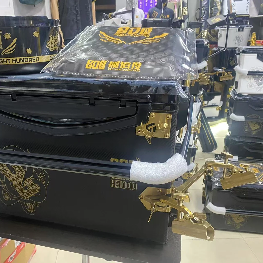 800度赛纹3000钓箱搭配君田x6gs拉丝金镂空版六件套双炮台可互换