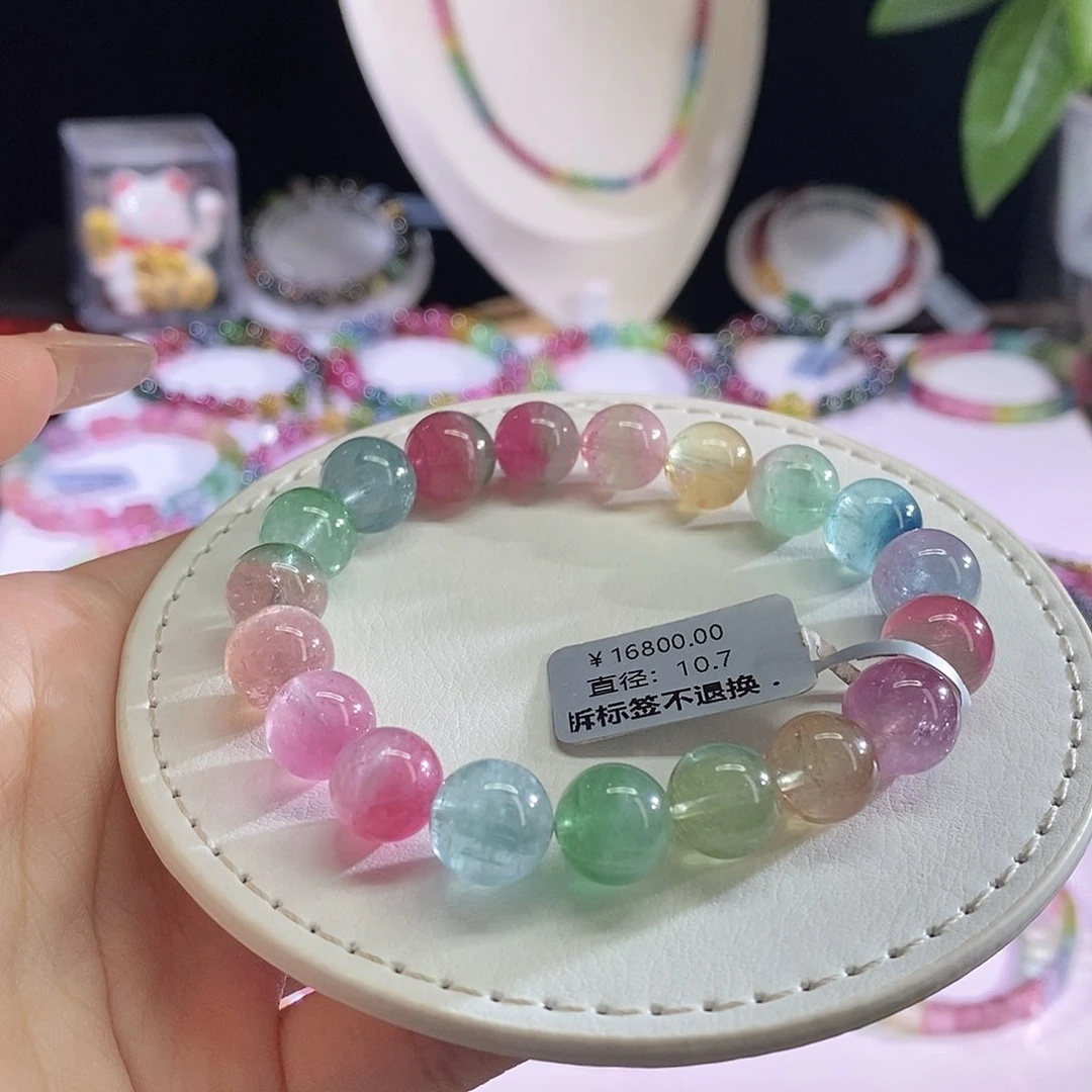 未镶嵌手链碧玺西瓜