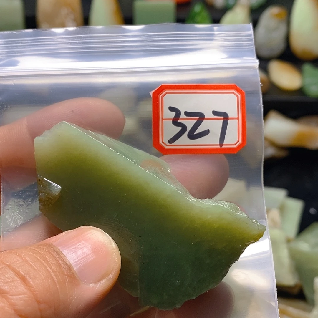 御***清未镶嵌和田玉（糖玉）珠宝半成品