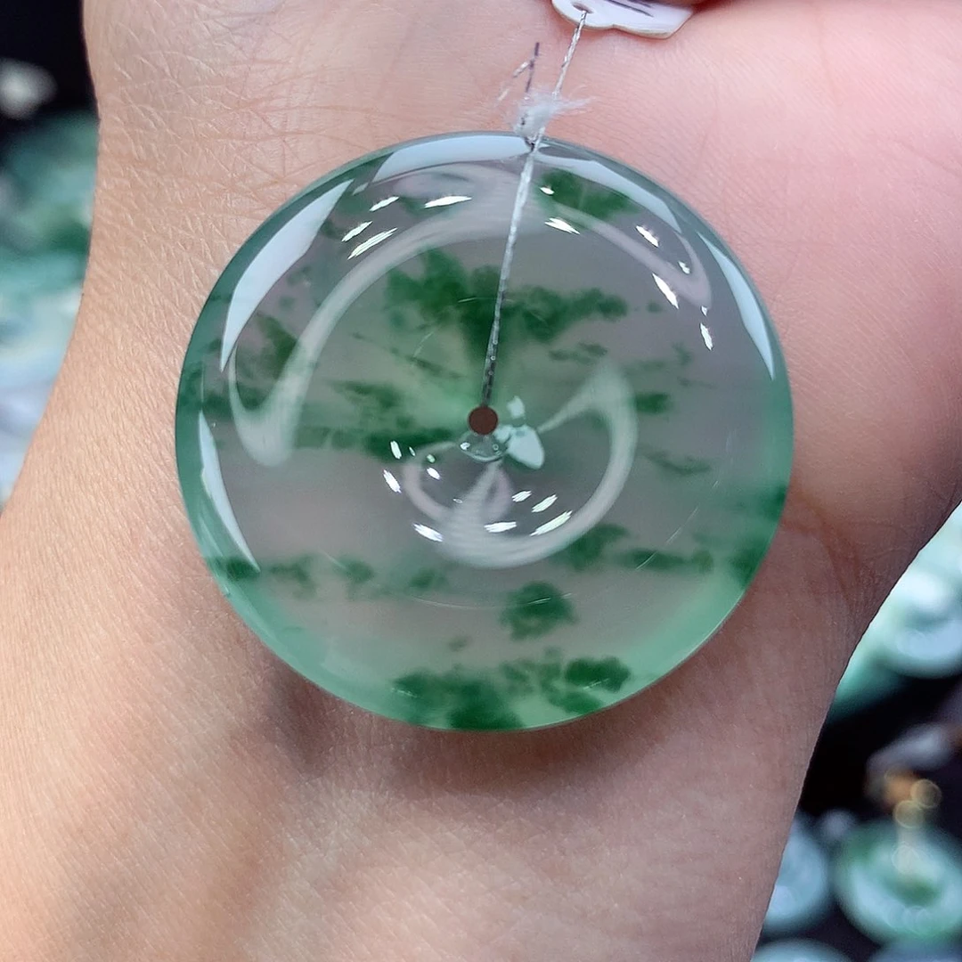 颈饰未镶嵌翡翠编号98尺寸31.8-6.2