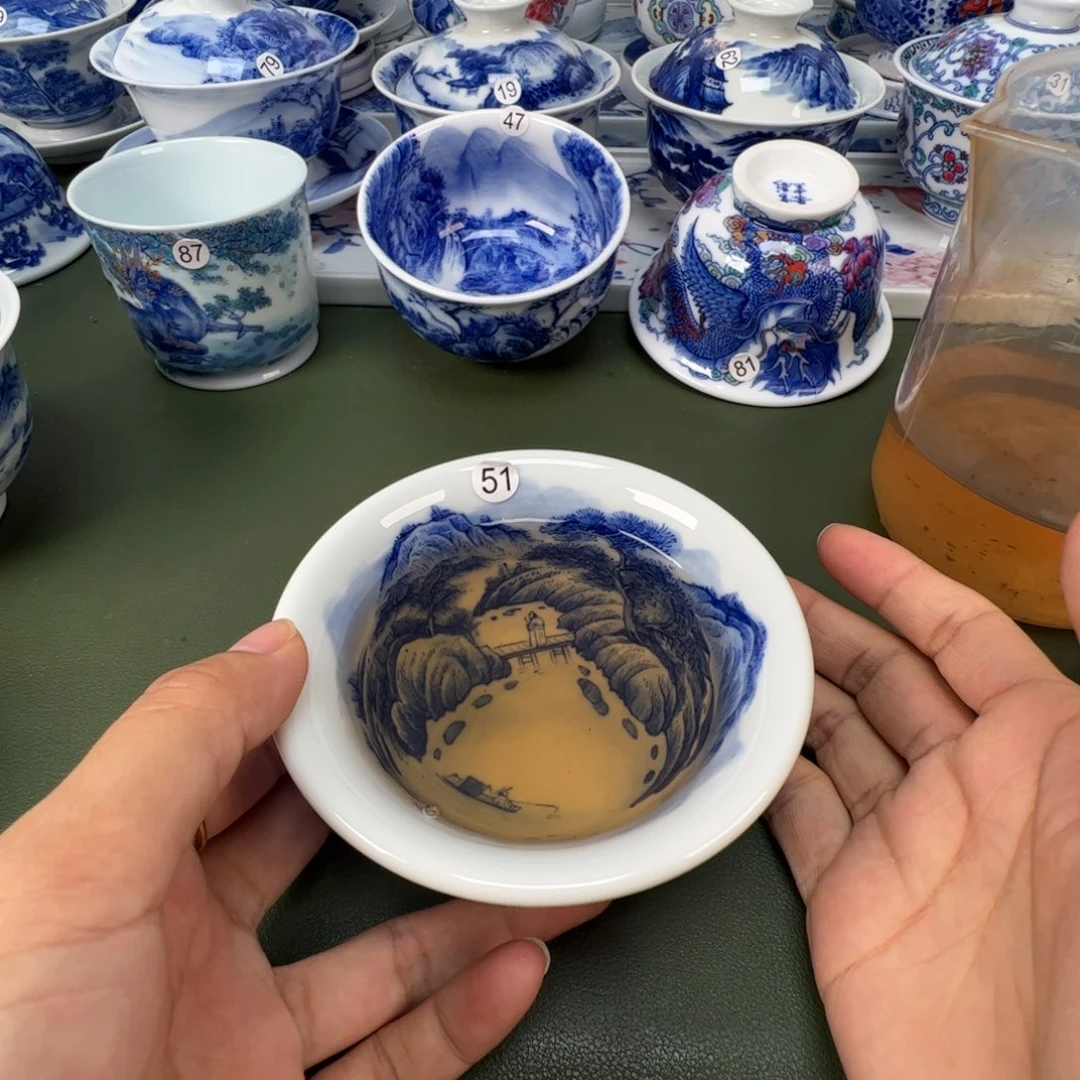 景德镇纯手工纯手绘茶具木木51