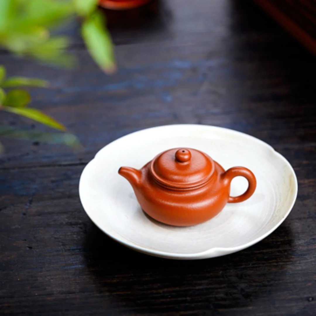 吴敏老师小品【仿古】紫砂壶 80cc 朱泥