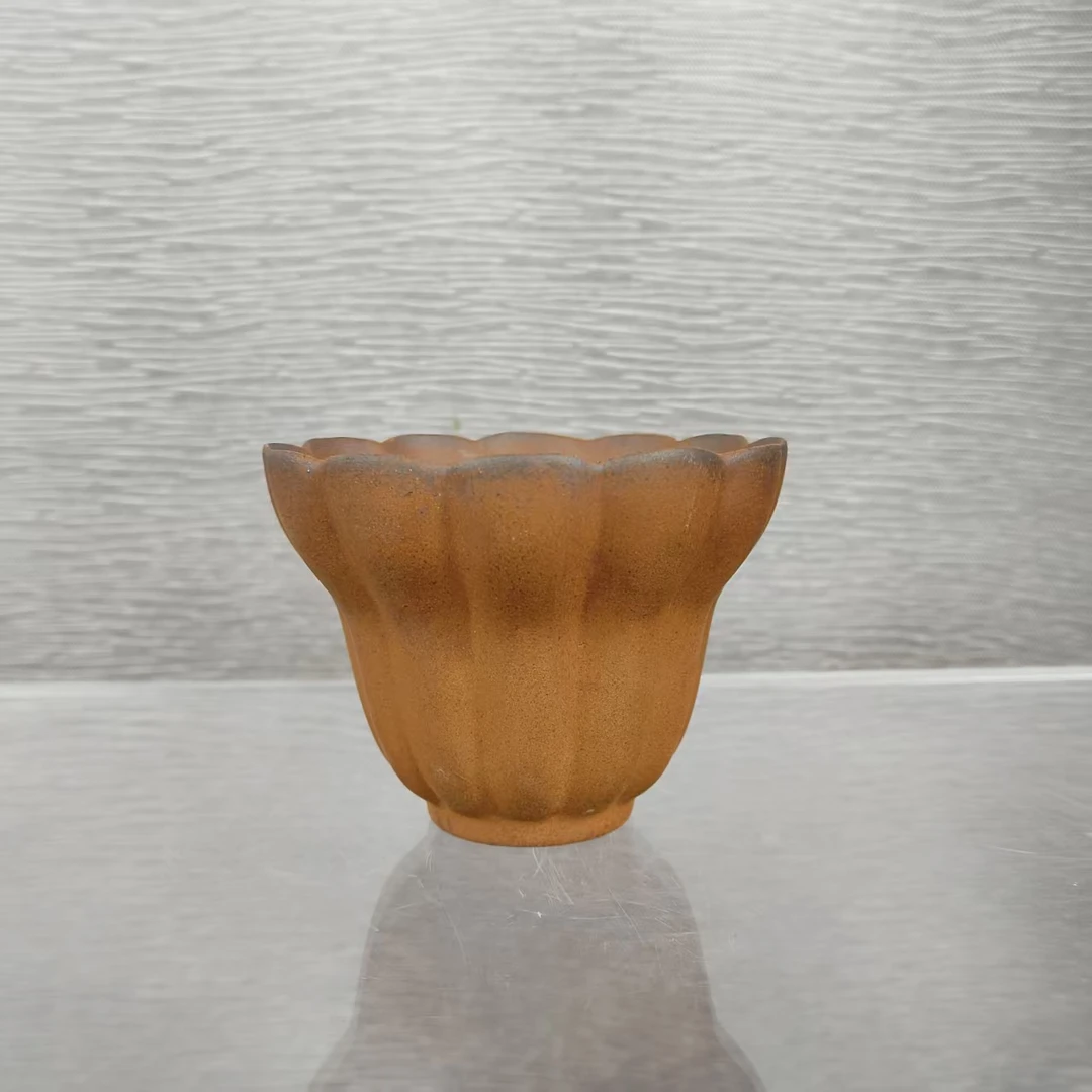 顶先 老岩泥粗陶佛手杯陶瓷个人专用茶杯  A12664