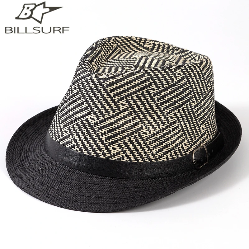 礼帽男款中老年人草帽春夏季时尚百搭遮阳帽男士帽子女青年爵士帽