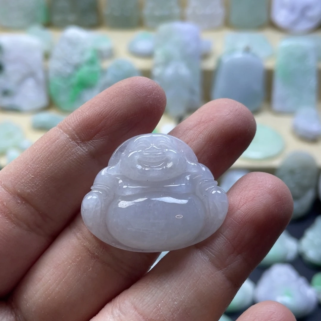 翡翠未镶嵌颈饰纯天然翡翠