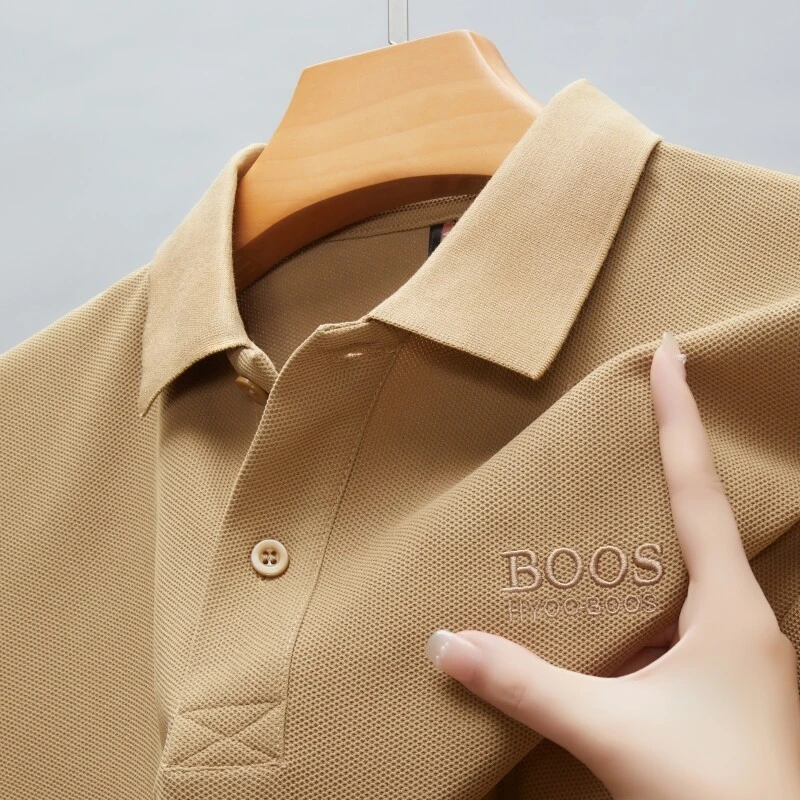 保罗2025夏季新款男士短袖t恤潮流商务品牌高端带领半袖polo衫桖