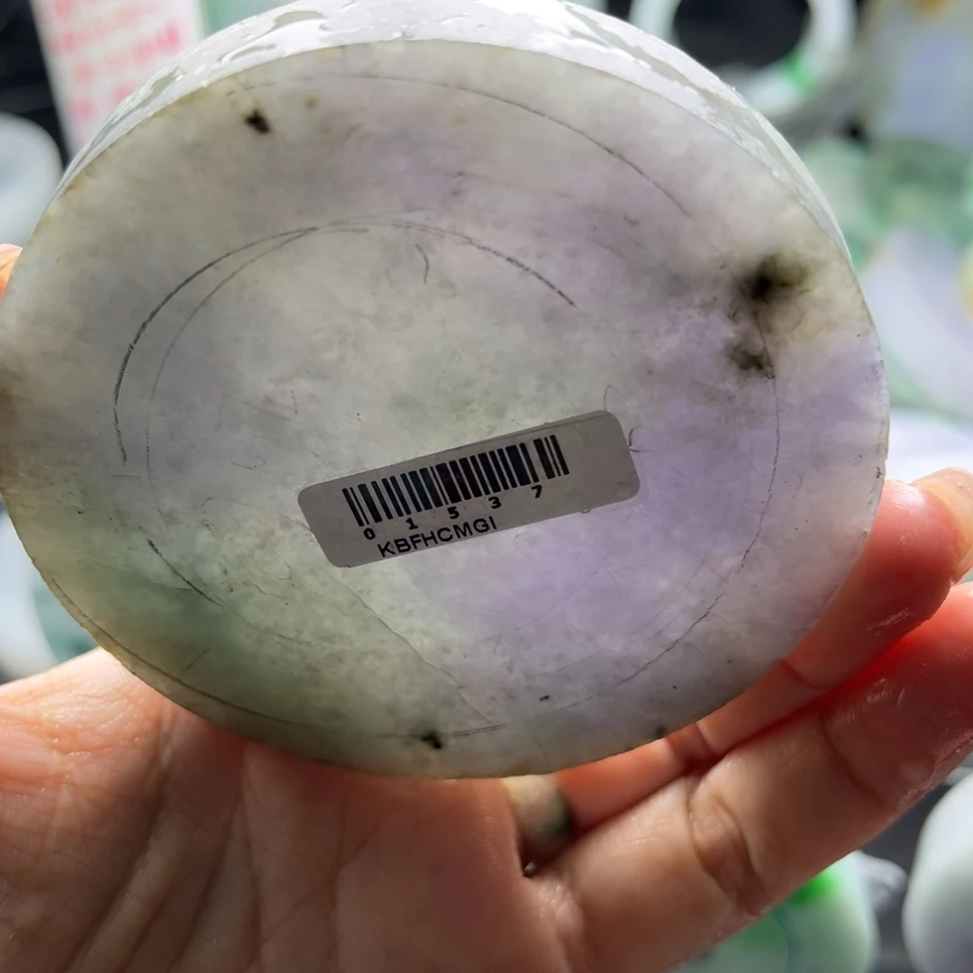 定制翡翠未镶嵌手镯放漏