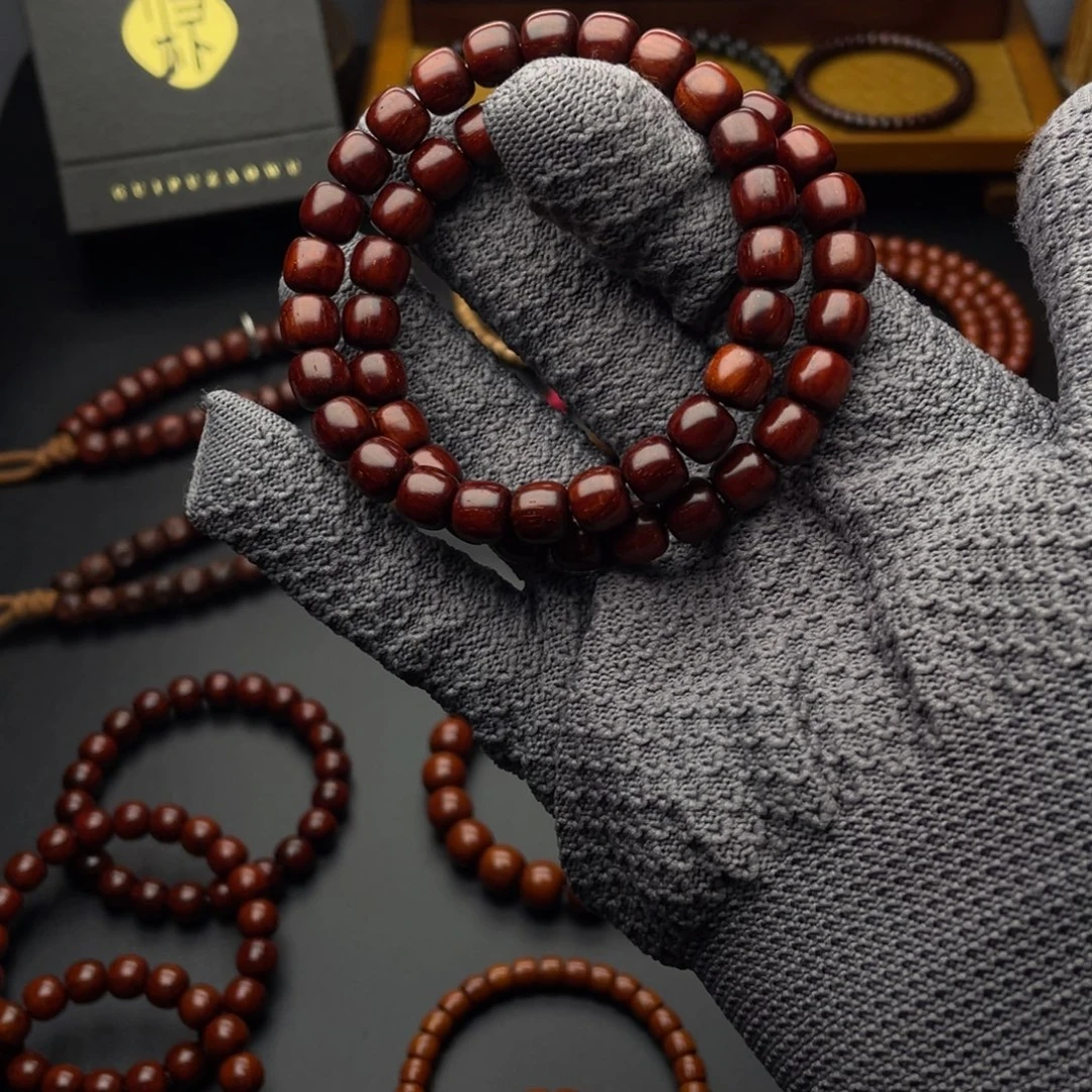 㸚***㗊小叶紫檀手串/手链小叶紫檀精工无胶膜原汁原味