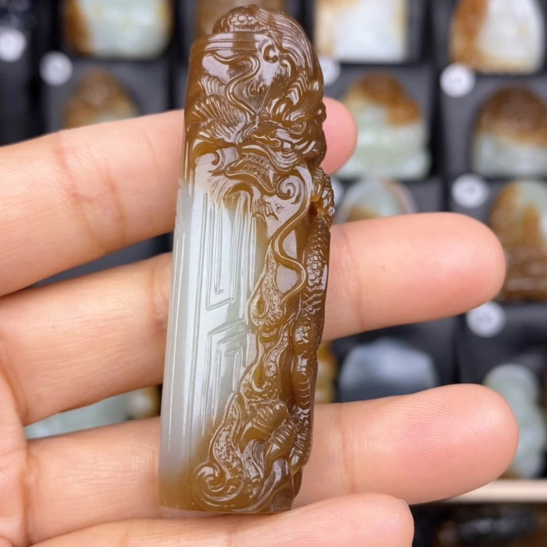 和田玉颈饰未镶嵌袁*龙