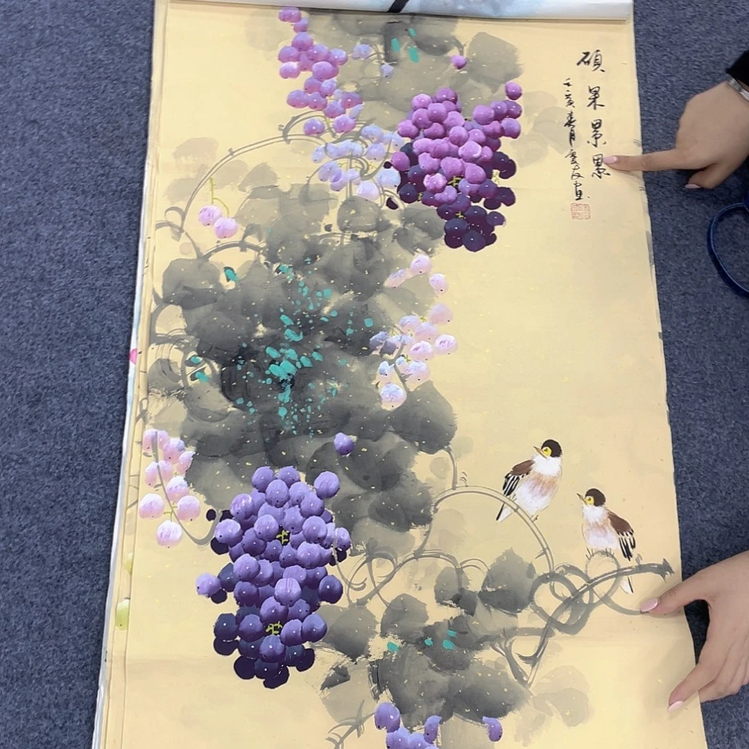 国画作品小姐姐放漏…