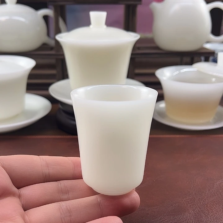 隐唐窑/璞玉素烧自生釉70ml闻香主人杯