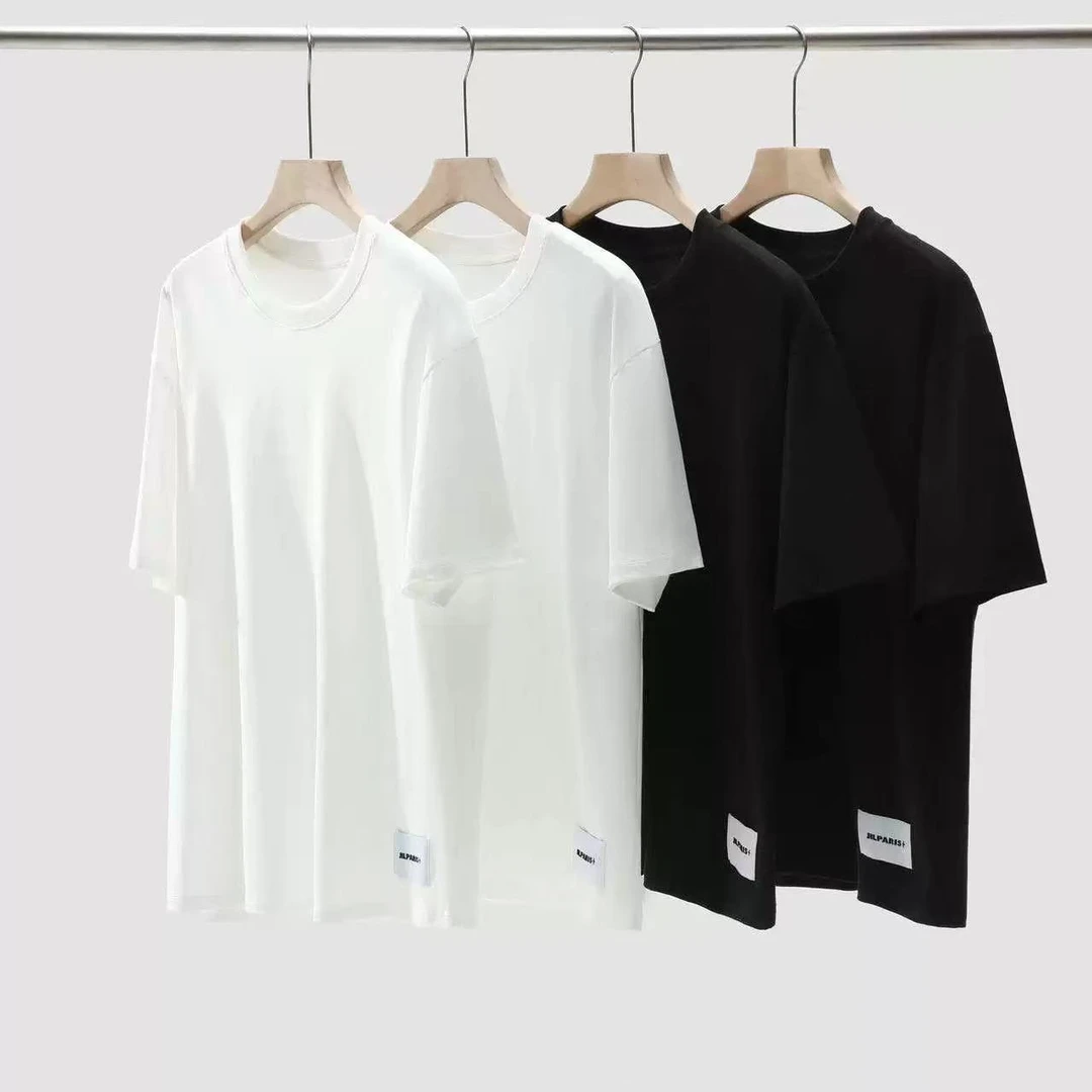 (瑕疵款)2025新款情侣短袖T恤圆领纯色简约百搭休闲宽松