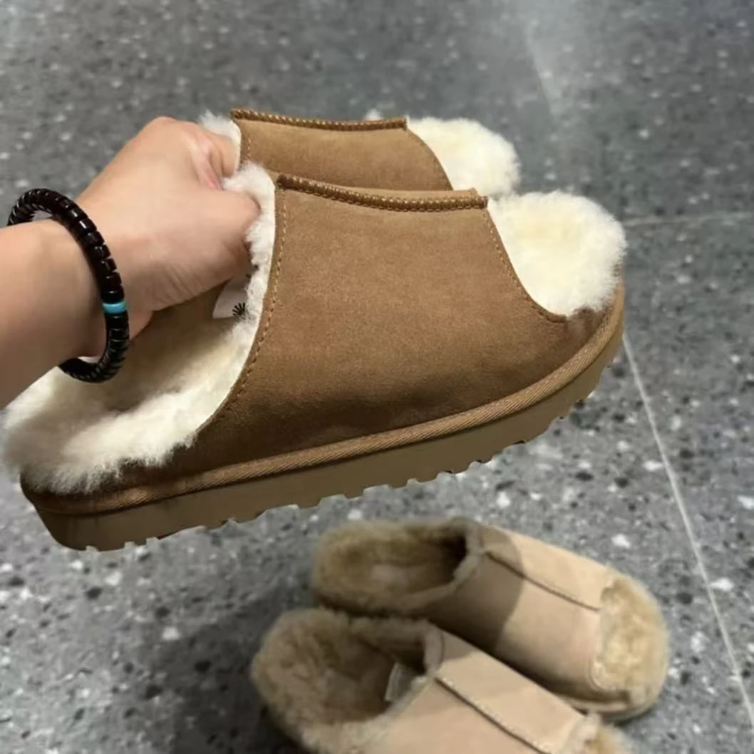 【双11】波特一字拖-2025新款保暖时尚经典雪地靴女鞋