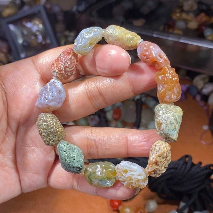 玛瑙/玉髓珠宝半成品未镶嵌