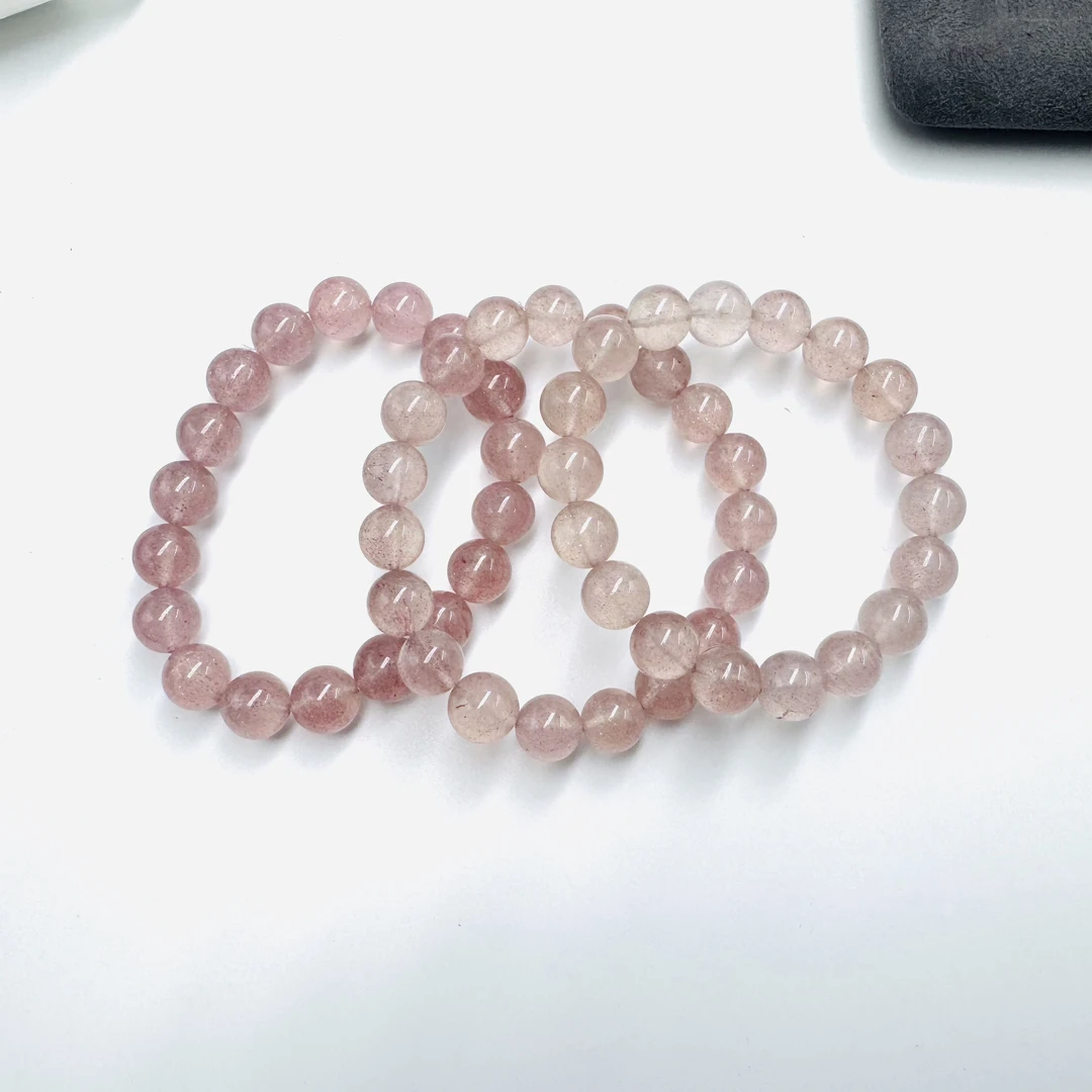 天然草莓晶手串（9-10mm）多样性发一/2473