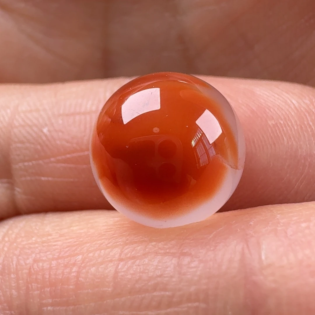 南红玛瑙未镶嵌冰飘圆珠12.0