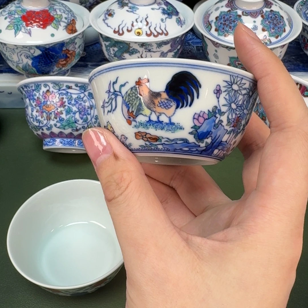 大帅景德镇手工手绘茶具343