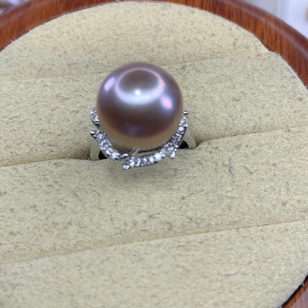 淡水珍珠合金戒指