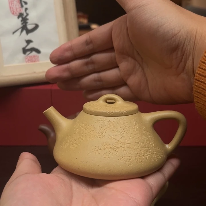 p***w紫砂茶壶青山出品，子冶石瓢壶。