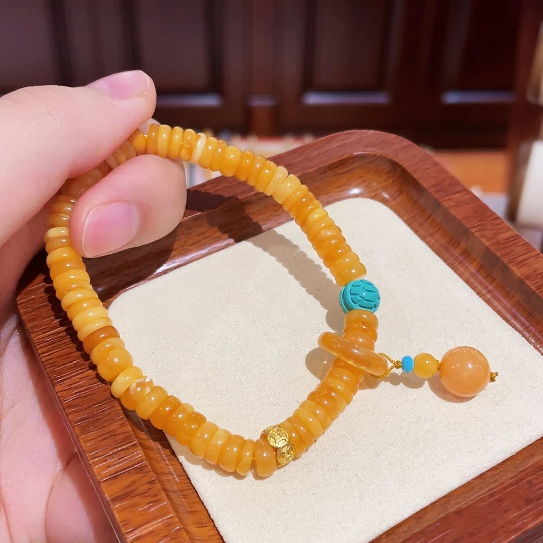 蜜蜡手链未镶嵌手串