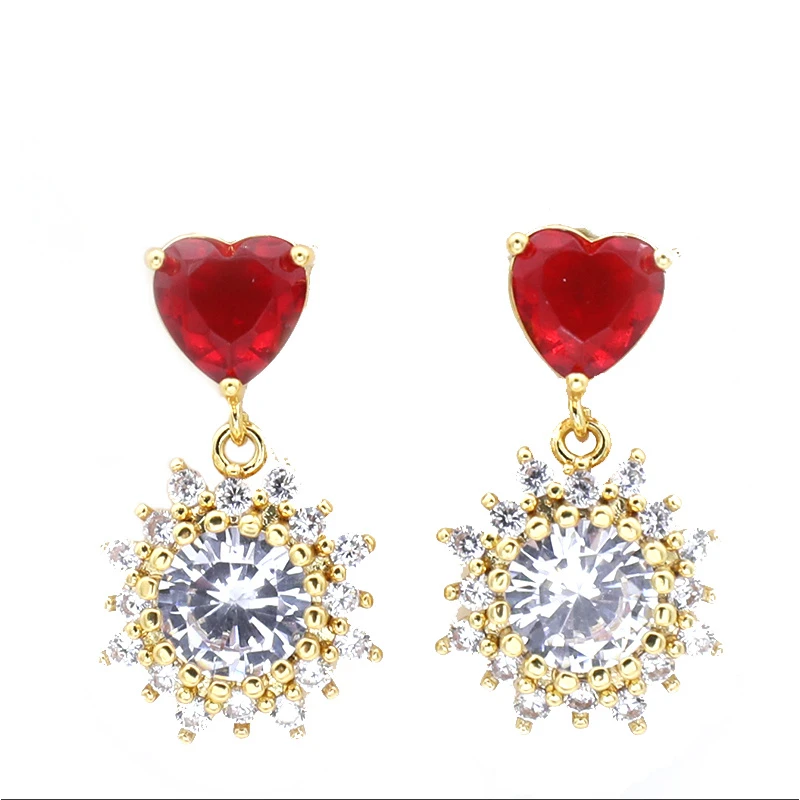 合金耳饰 镀K金设计师款时尚轻奢耳饰~3445