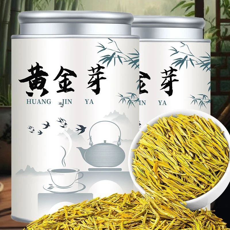 【5A特级绿茶黄金芽】新茶特级明前黄金芽茶叶罐装浓香耐泡高山绿茶