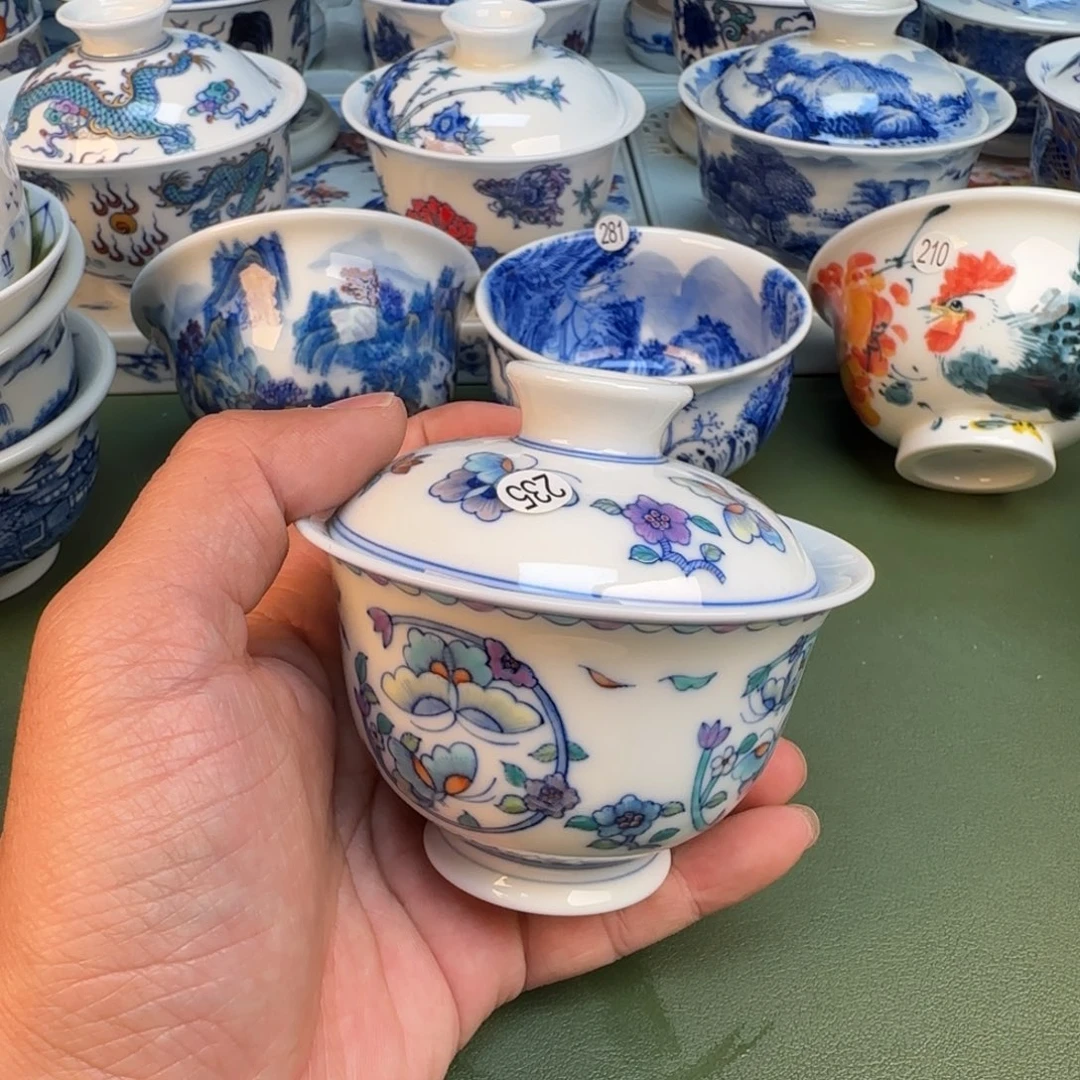 纯手工纯手绘茶具石头282