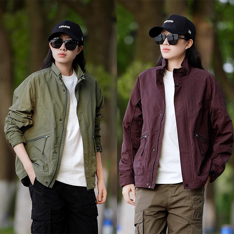 12118春季新款男士外套立领休闲百搭潮流夹克男装薄款百搭上衣