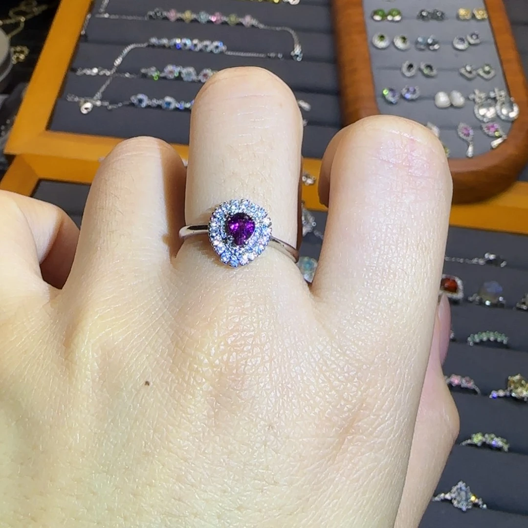 烟晶手链银S925镶嵌