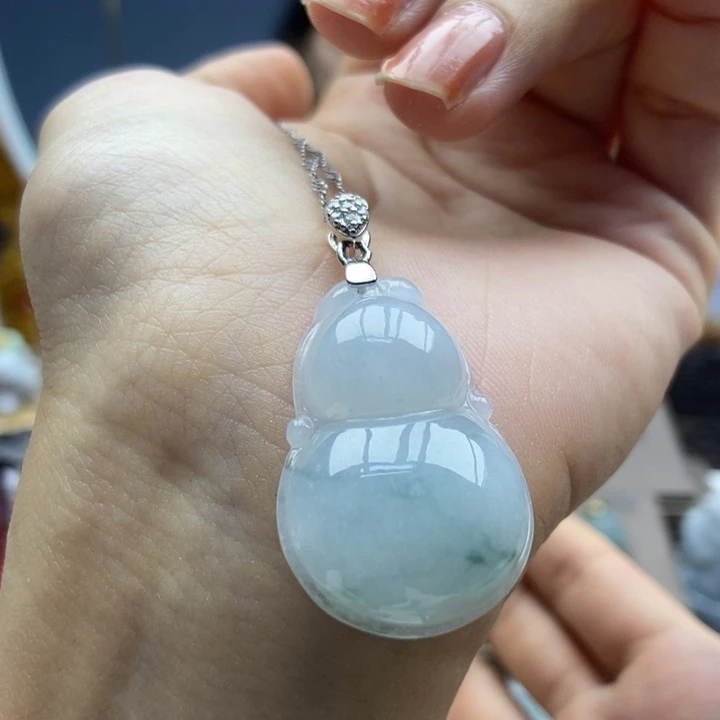 翡翠银S925镶嵌颈饰吊坠4