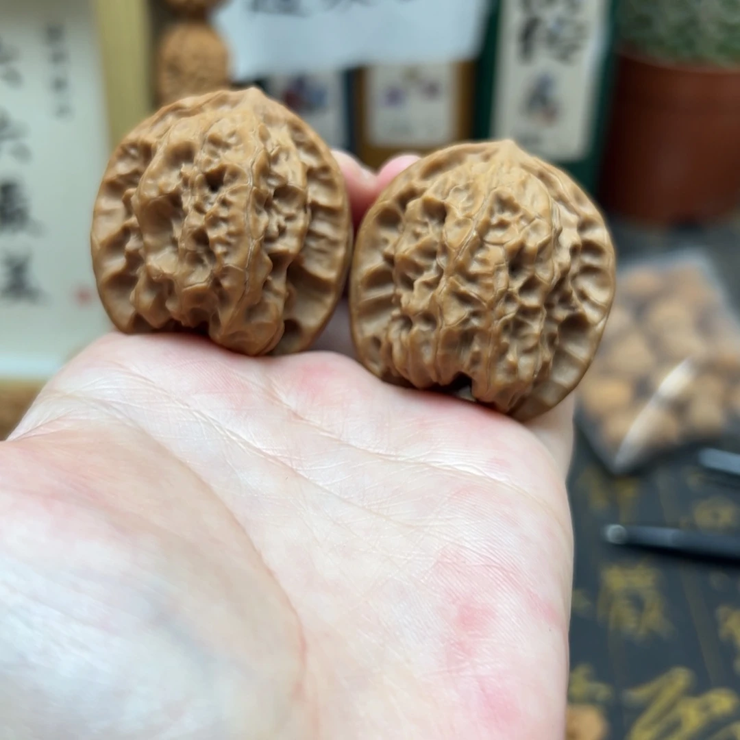 平***福文玩核桃把件38磐石全品