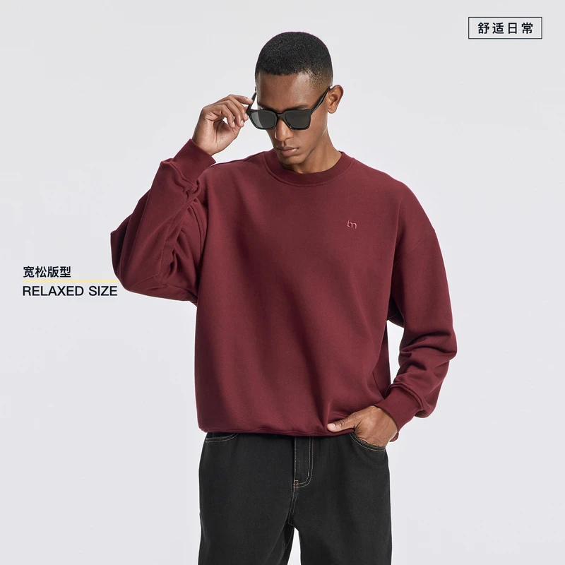 BODYDREAM【马年贺岁款】绣花卫衣新年限定红色本命年男士运动上衣