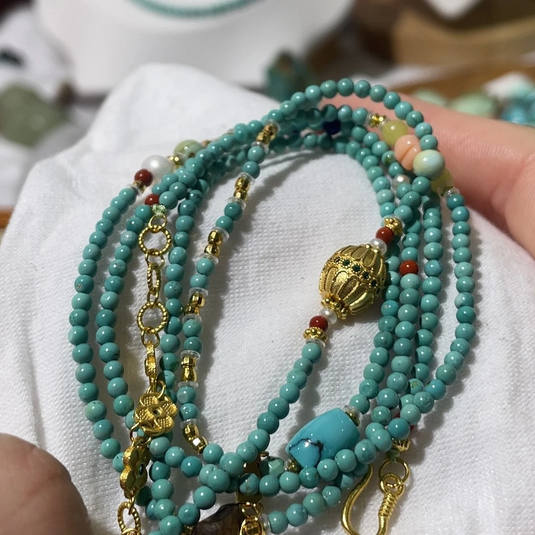 绿松石银S925镶嵌配饰