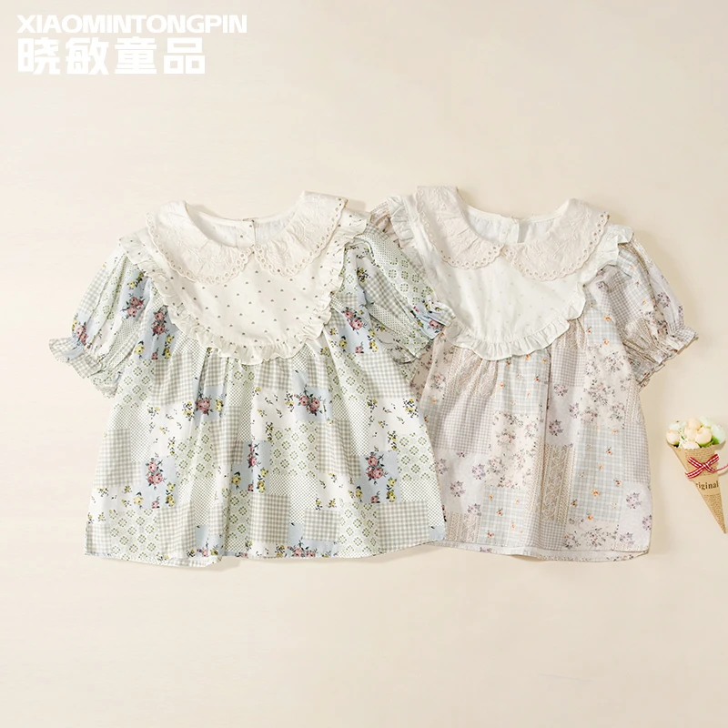 田园风花布衬衫3C4376