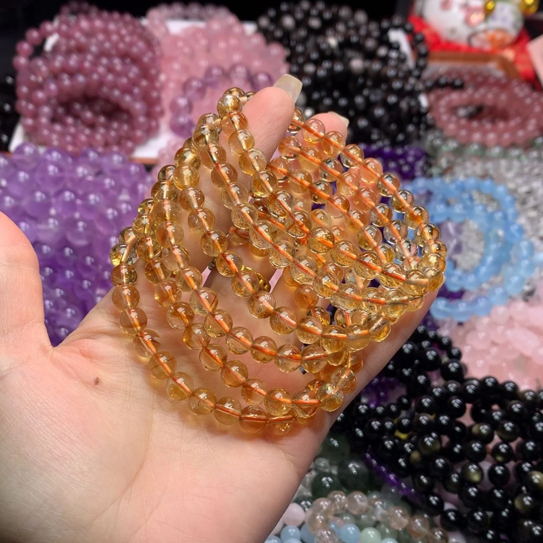 水晶手链未镶嵌黄塔晶卡7+（多样性发其一）