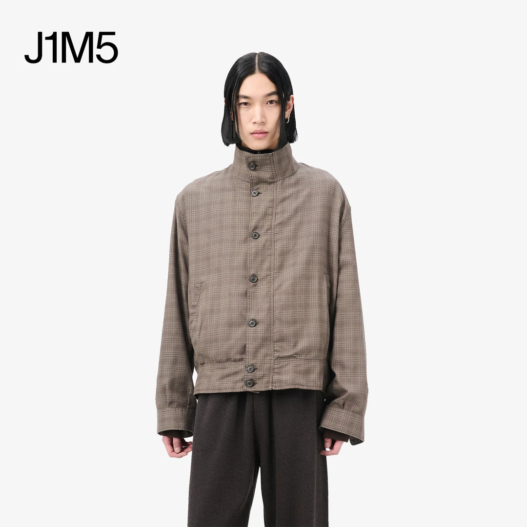 J1M5买手店 Our Legacy 25秋冬 格纹立领短外套 设计师品牌
