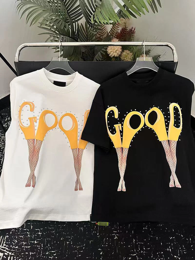 G03-美式复古宽松短袖男女上衣