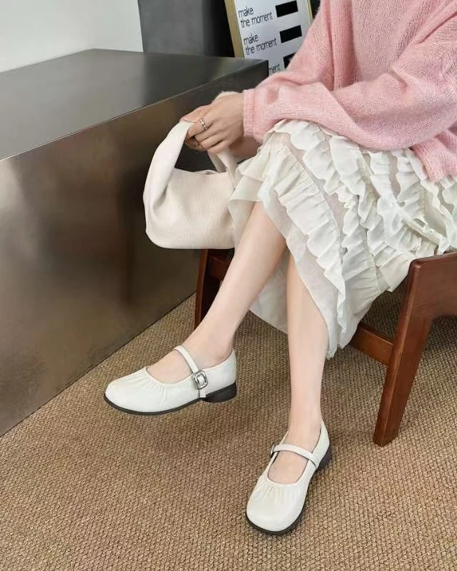 新浅口玛丽珍软底软面舒适女鞋