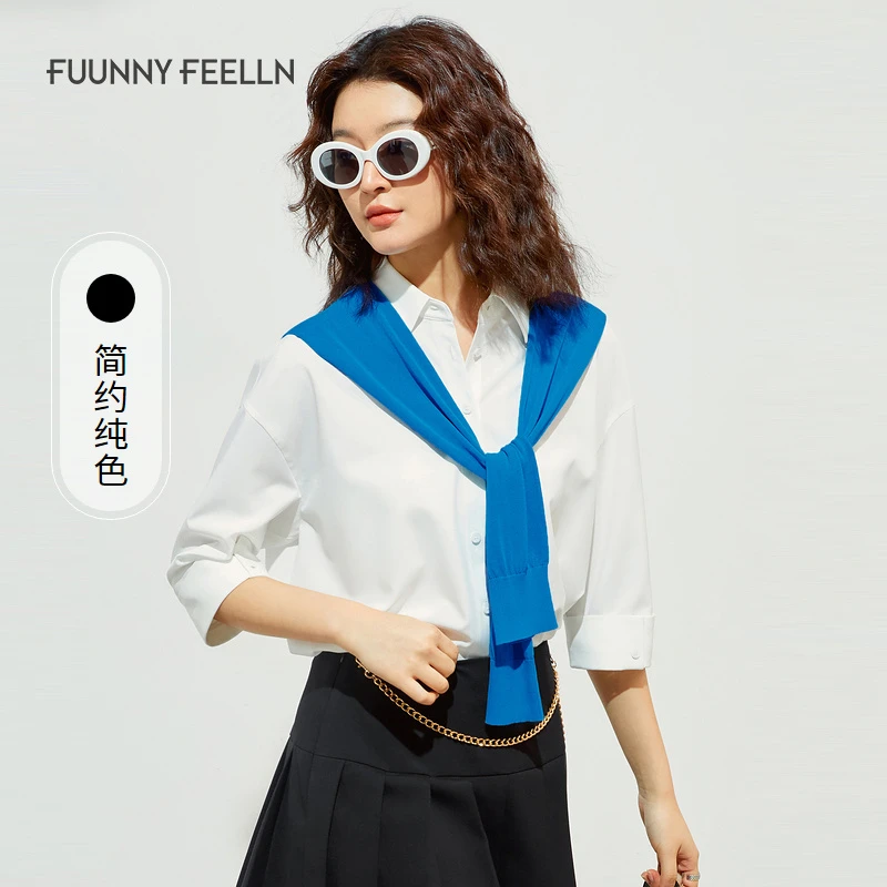 【九月专属】FF||仿佛秋冬披肩衬衫上衣女时尚设计感FE00744