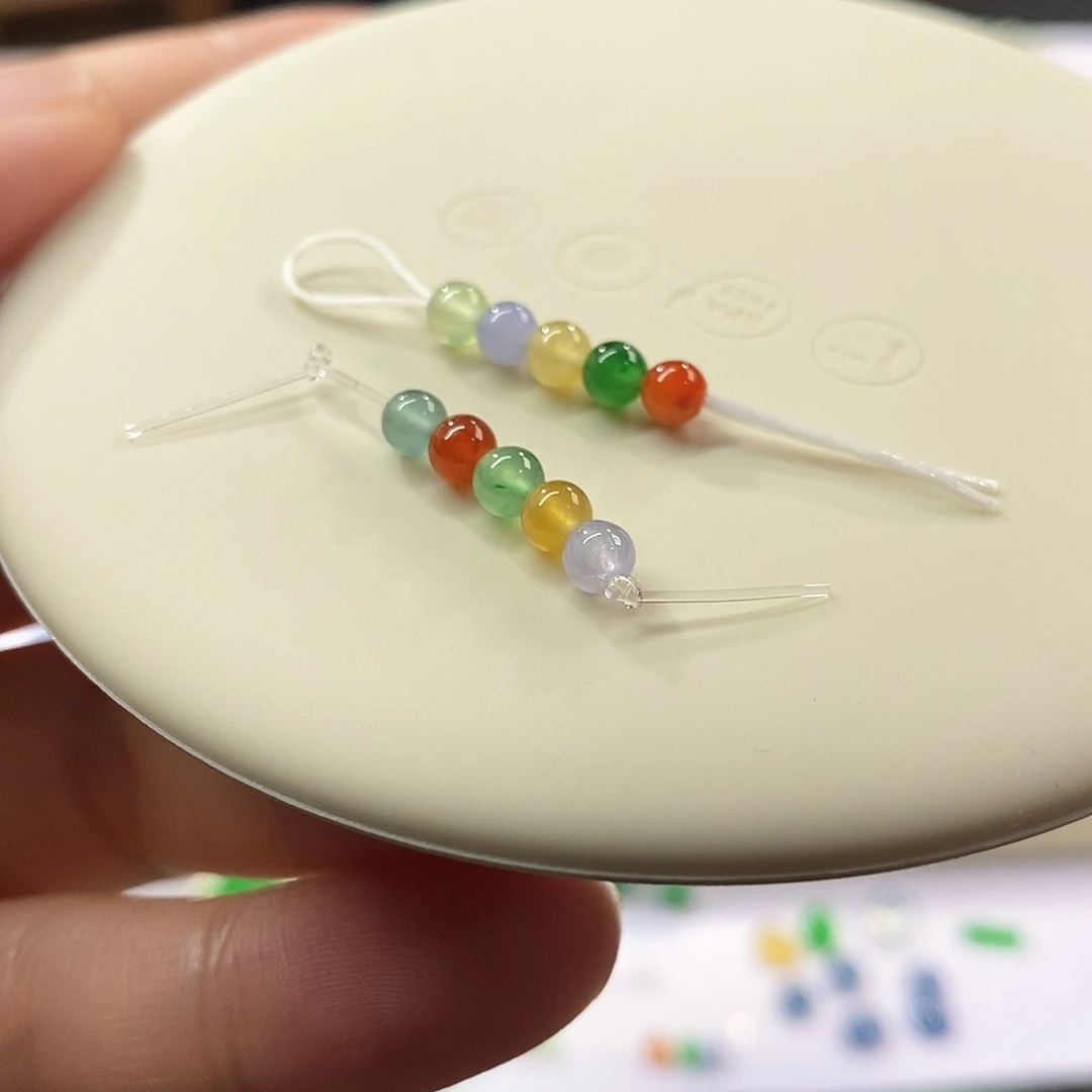 翡翠裸石冰彩虹珠任选一条